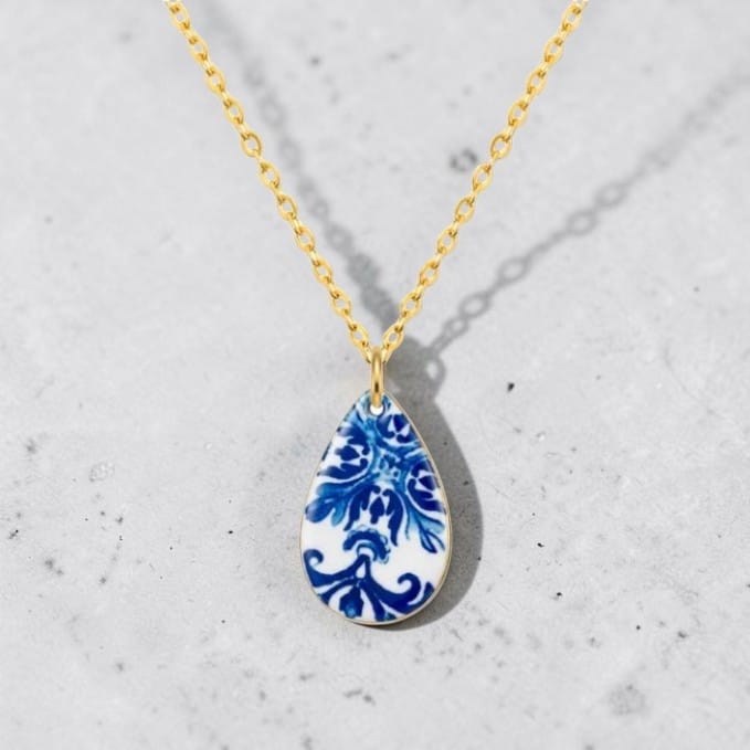Colar Azulejo Gota