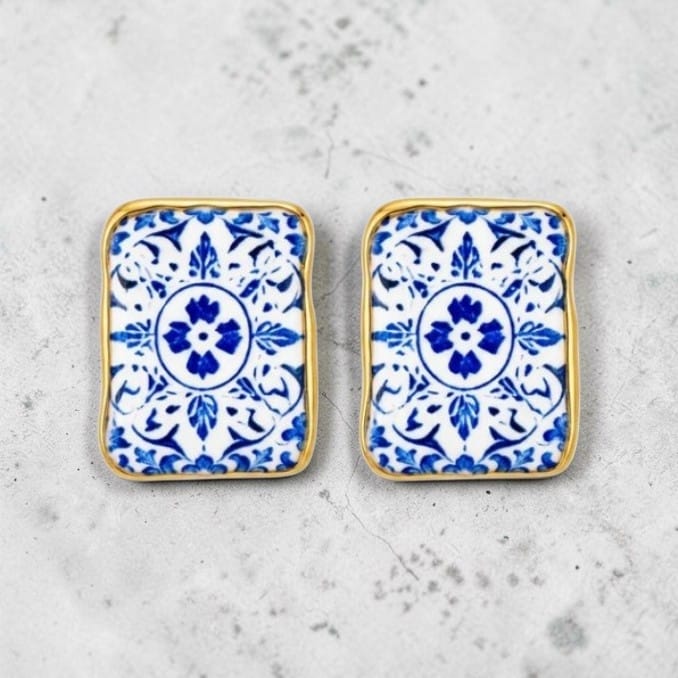 Brincos Azulejo